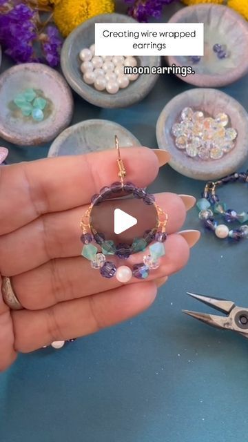 𝘋𝘦𝘯𝘪𝘴𝘦 𝘠𝘦𝘻𝘣𝘢𝘬 𝘔𝘰𝘰𝘳𝘦 on Instagram: "Trendy DIY Jewelry Making Tips - Beading Tutorial - Handmade Jewelry Trends - Learn how to create wire wrapped Preciosa crystal earrings @johnbeadcorp 

Follow, like, and leave a comment. It helps me to continue make DIY jewelry making tutorials for our crafting community for free. 

Visit my Y.T.- Denise Yezbak Moore for more DIY Jewelry making videos, tutorials, tips, and handmade tricks to help you get started with your handmade jewelry business. Learn to make unique jewelry and start your own jewelry making business. From boho to bling, I’ve got you covered! Follow on me on Instagram for daily beading inspiration.

Each piece of my handmade jewelry is crafted with the highest attention to detail and is one-of-a-kind. I specialize in a Boho Earrings Diy Handmade Jewelry, Diy Anthropologie Jewelry, Handmade Jewelry Trends, Trendy Diy Jewelry, Diy Beads Making, Boho Earrings Diy, Jewelry Making Videos, Handmade Jewelry Business, Earrings Diy Handmade