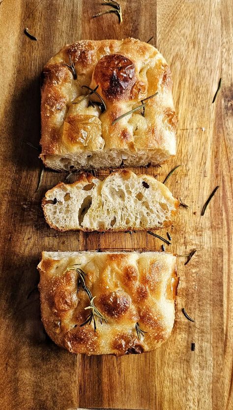 SMALL BATCH FOCACCIA BREAD Focaccia Bread Recipe Sourdough, Focaccia Loaf, Focaccia With Cheese, Hearty Bread, Batch Baking, Foccacia Bread Charcuterie Board, Instant Foccacia Bread, Small Foccacia Recipe, Small Bread Recipes