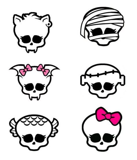 monster high sketch Monster High Tattoo Ideas, Monster High Cookies, Monster High Tattoo, Dibujos Halloween, High Stickers, Minimalistic Tattoo, Halloween Doodles, Sticker Tattoo, Arte Monster High