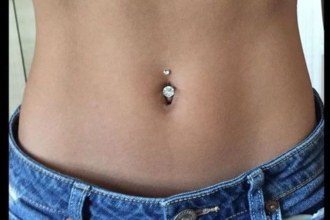 Belly Button Piercing Cute, Bellybutton Piercings, Belly Button Piercing Jewelry, Belly Piercing Ring, Button Piercing, Inner Thoughts, Belly Button Jewelry, Girly Tattoos, Navel Piercing