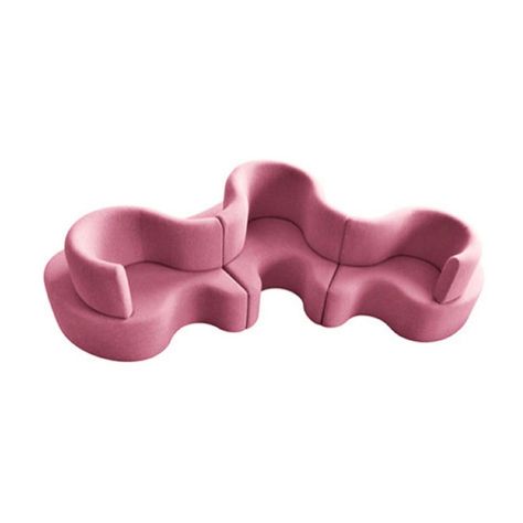 superhouse on Instagram: “Verner Panton’s cloverleaf modular sofa. 1969. Produced by Verpan. Three components can be put together to create different configurations.…” Verner Panton Furniture, Hamptons Furniture, Family Sofa, Hotel Inspiration, Verner Panton, Kitchen Sale, Furniture Inspiration, Backrest Pillow, Interior Art