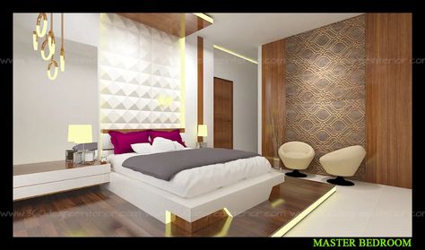 Master bedroom by 360 degree interior minimalist plywood | homify 360 Degree Bedroom Design, Modular Room, Arbaz Khan, Bed Headboard Design, Article Furniture, Headboard Design, Wardrobe Designs, Boy Bedroom Design, Tv Room Design