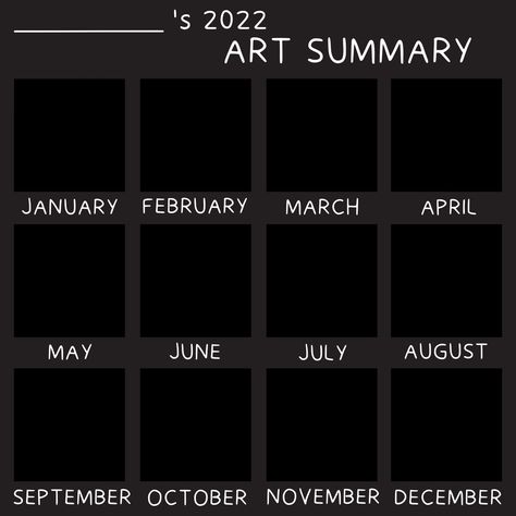 years year summary of art template 2022 artist sum up Art Summary Template 2023, Art Summary Template, Comissions Art Template, Art Template, Art Base, Art Tips, Drawing Tips, Traditional Art, Drawing Reference