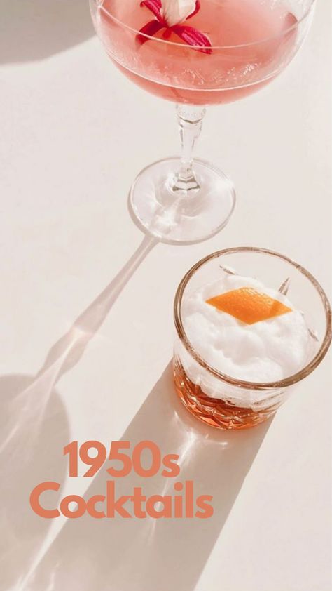 1950s Cocktails Cocktails To Make At Home, Watermelon Cocktail, Italian Cocktails, Orange Cocktails, Classic Martini, Cocktails To Try, Cocktail Book, Hard Seltzer, Marine Collagen