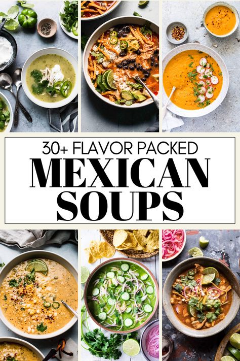 Mexican cuisine is known for its bold flavors and hearty dishes, and soups are no exception. From the classic tortilla soup to the more unique menudo, there's a Mexican soup to satisfy every taste. Mexican Soup With Rice, Ethnic Soup Recipes, Mexican Soup Vegetarian, Mexican Soups And Stews, Sopas Mexican, Azteca Soup Recipe, Mexican Gumbo, Mexican Soup Recipes Authentic, Soup Recipes Mexican