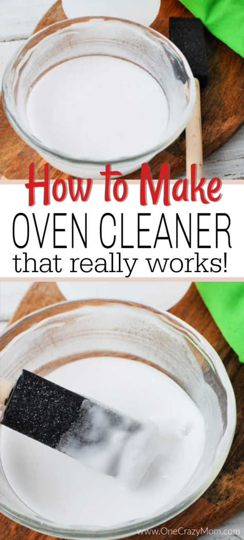 Homemade Oven Cleaner is easy to make and all natural. Learn to clean your oven without all the heavy fumes and make this all natural oven cleaner recipe. You will love how clean this oven cleaner makes your oven! Try making your own oven cleaner today! #onecrazymom #oven #ovencleaning #overcleaner #diyovencleaner #cleaning #cleaningtips #cleaningtipskitchen Best Oven Cleaner, Natural Oven Cleaner, Oven Cleaner Diy, Microwave Cleaner, Diy Oven, Homemade Oven Cleaner, Clean Your Oven, Clean Stove, Best Oven