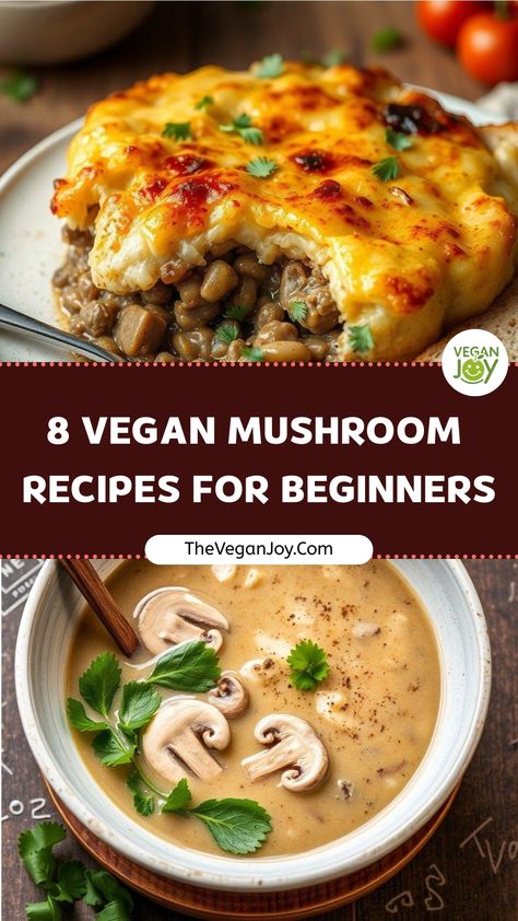 Savor the earth's bounty with 8 mouthwatering vegan mushroom recipes Trumpet Mushrooms Recipe Vegan, Vegan Recipes With Mushrooms, Plant Based Mushroom Recipes, Fancy Vegan Recipes, Vegan Portobello Mushroom Recipes, Vegan Mushroom Recipes, Portabella Mushrooms Recipes, Mushroom Recipes Vegan, Mushroom Dishes