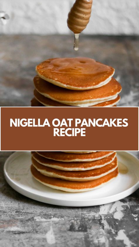 This delicious oat pancake recipe is quick, easy, and perfect for a nutritious breakfast or brunch. Made with simple, wholesome ingredients like oats and cinnamon, these pancakes are soft, light, and wonderfully filling. You can customize them with your favorite toppings for a truly satisfying start to your day. Oat Pancakes Recipe, Oat Pancake Recipe, Nigella Lawson Recipes, Oat Pancakes, Nigella Lawson, Nutritious Breakfast, Breakfast Brunch Recipes, Pancake Recipe, Brunch Recipes