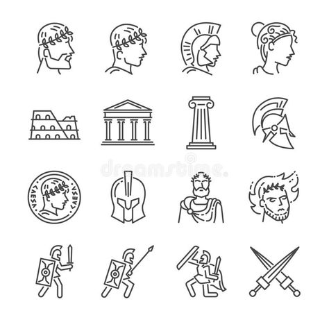 Roman Drawings, Roman Tattoo, Empire Tattoo, Helmet Tattoo, History Tattoos, Greek Icons, Rome Antique, Greek Tattoos, Matching Tattoo