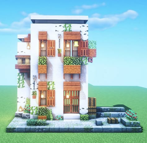 Minecraft Hus, Villa Minecraft, Case Minecraft, Minecraft Decoration, Rumah Minecraft Sederhana, Minecraft Mansion, Minecraft Interior Design, Back Alley, Bangunan Minecraft