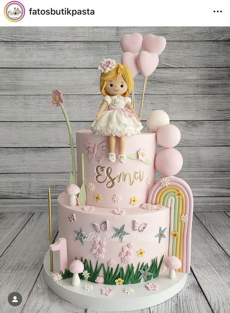 Pool Birthday Cakes, Fairy Garden Cake, Birthday Cake Brownies, 1st Bday Cake, Cake Designs For Kids, Cake Decorating Books, Boys 1st Birthday Cake, Pig Birthday Cakes, Baby First Birthday Cake