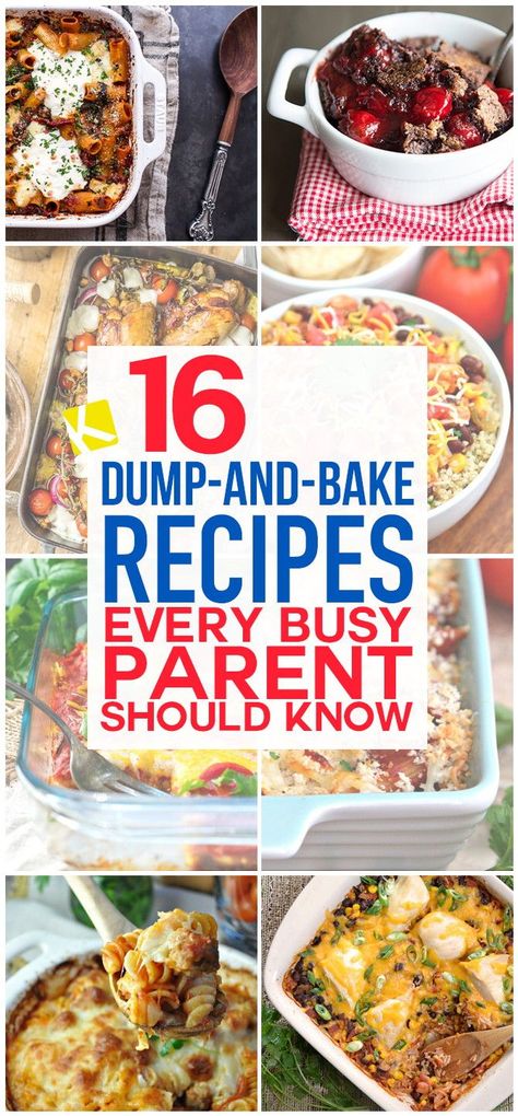 Dump And Bake Recipes, Dump Casseroles, Bake Meals, Dump And Bake, Dump Recipes, Dinner Planning, Baked Dinner Recipes, Dump Cakes, Dump Dinners