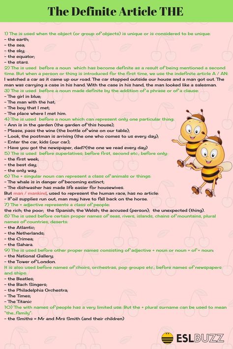 "The" is the only definite article in English and one of the most commonly used words in the English language. Articals In English, Grammar Display, Articles Grammar, Articles In English Grammar, Vivid Verbs, Definite Article, Sentence Pattern, American Idioms, Article Grammar