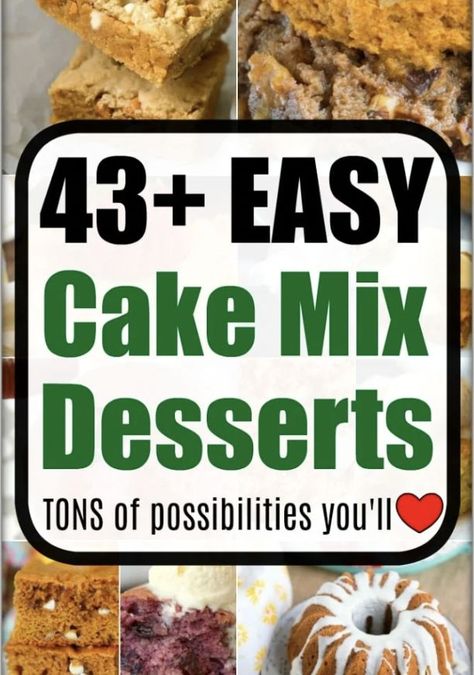 How to make box cake mix better than just a sheet cake. How to make brownies out of cake mix, cookies, even pie crust. Make Box Cake Mix Better, Box Cake Mix Better, Cake Mix Better, Easy Cake Mix Desserts, Cherry Pineapple Dump Cake, Chocolate Cake Mix Recipes, Yellow Cake Mix Recipes, Cake Mix Brownies, Pineapple Angel Food