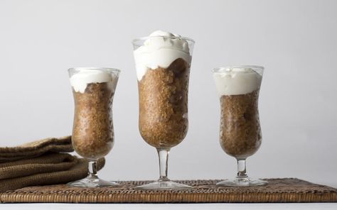 Coffee granita (granita di caffe) Coffee Granita Recipe, Coffee Granita, Espresso Dessert, Granitas, Large Mason Jars, Make Simple Syrup, Sweetened Whipped Cream, Best Espresso, Coffee Uses