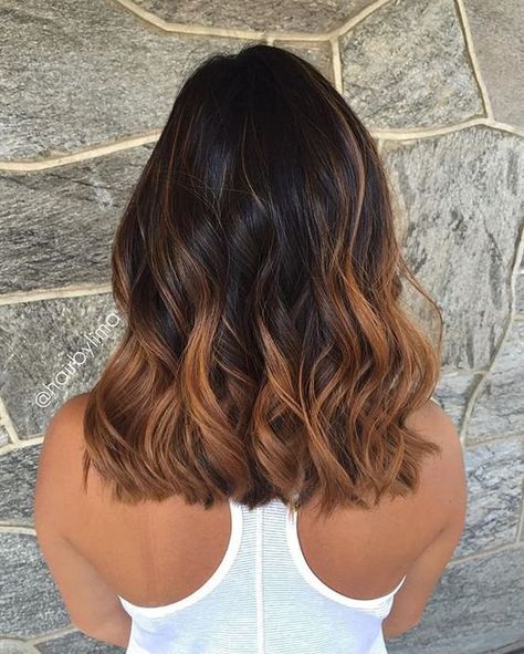 Trop clair Hair Color Flamboyage, Best Ombre Hair, Black Hair Balayage, Brown Ombre Hair, Blonde Haircuts, Balayage Blonde, Caramel Hair, Trendy Hair Color, Ombre Hair Color