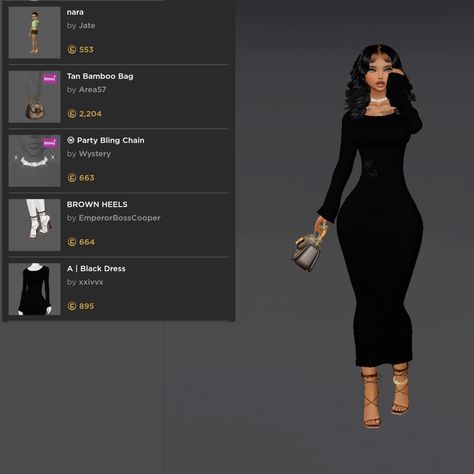 Imvu Display Names Ideas, Imvu Outfits Black, Imvu Dresses, Imvu Outfits Baddie, Imvu Clothes Ideas, Cute Imvu Outfits, Imvu Baddies Outfits, Imvu Outfits Ideas Baddie, Imvu Avi Ideas