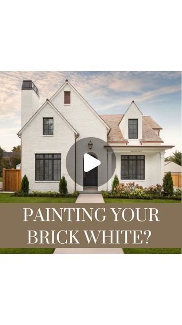 If you’re thinking about painting your brick house white... 🏠   And you email me asking what paint color. 💻   Like every shade of... | Instagram White Painted House, Painted Brick House, Painted House, Times Of The Day, Off White Paints, Split Level House, White Look, House White, Real Estate Advice