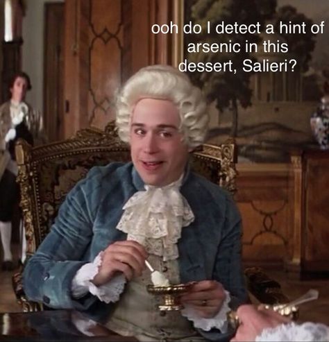 Amadeus humor. Tom Hulce, 1980s Films, Historical Humor, Famous Composers, Rock Opera, Wolfgang Amadeus Mozart, History Jokes, Music Jokes, Dry Humor