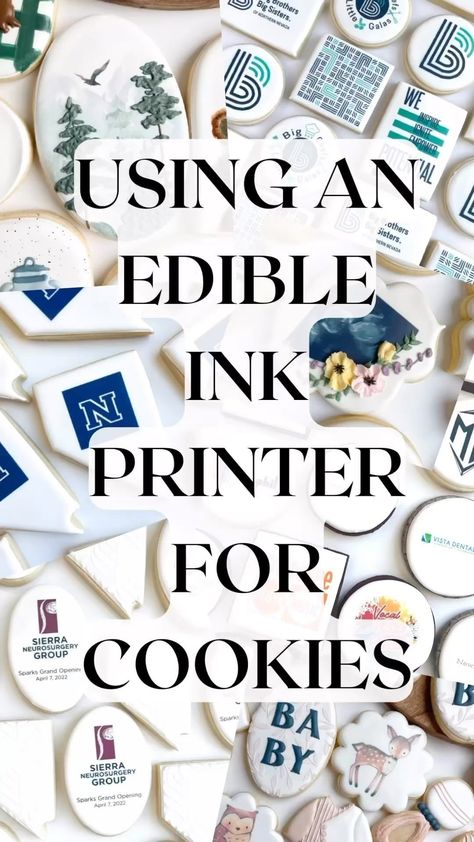 Edible Ink Cookies, Photos For Wedding, Edible Ink Printer, Cookie Images, Photo Engagement, Icing Techniques, Edible Printer, Make Someone Smile, Bear Shape