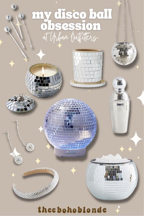 Disco Ball Ice Bucket, Disco Party Giveaways, Disco Gift Ideas, Disco Ball Gift Ideas, Disco Ball Candle, Disco Ball Accessories, Boho Home Living Room, Disco Ball Home Decor, Disco Ball Home