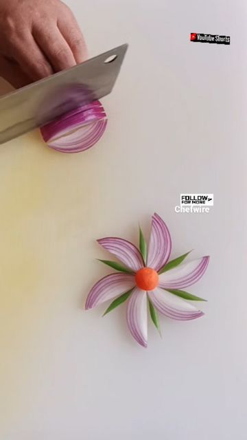 Flowers Creative, Plate Decoration, November 30, Instagram Reels, Onions, Chef, Carving, Flowers, On Instagram