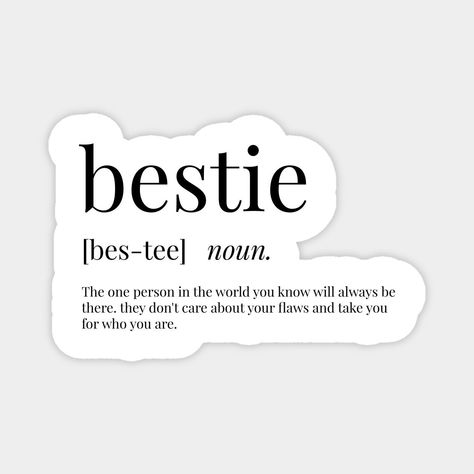 tiktok creativity program Bestie Meaning, Bestie Definition, Funny Quotes Wallpaper, Meant To Be Quotes, Typographic Print, Care About You, Custom Magnets, Wallpaper Quotes, How Can