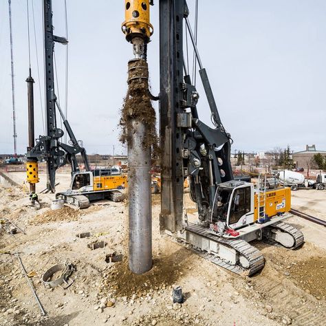 Work Building, Drilling Rig, Drilling Machine, Hard At Work, Soil Improvement, January 29, Construction Vehicles, Construction Equipment, Drill Bit