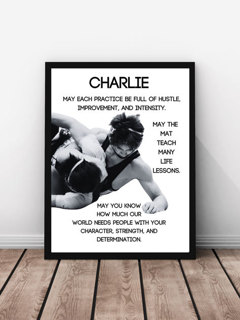 Check out this personalized wrestling gift in my Etsy shop, along with 400 other gifts for those you love! soulsunshinegiftshop.etsy.com Use code SUNSHINE30 for 30% off on your first purchase! Senior Night Wrestling, Wrestling Banquet, Wrestling Gift, Wrestling Team, Wrestling Posters, Team Bonding, Senior Gifts, Senior Night, Original Gifts