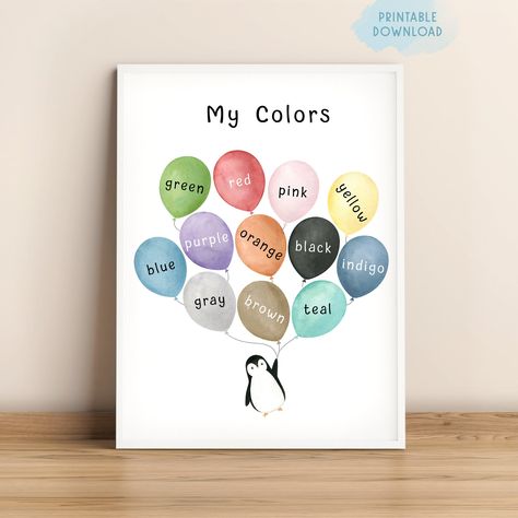 Homeschool Wall Art, Homeschool Wall, Playroom Posters, Printable Classroom Decor, Montessori Homeschool, Educational Poster, Classroom Printables, Educational Printables, Nursery Colors