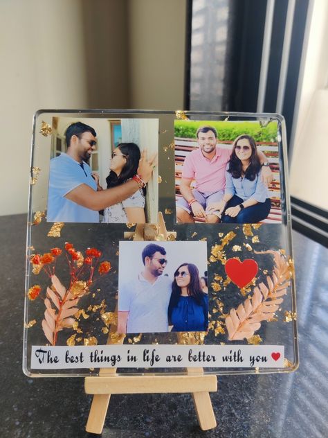 Customization available Resin Photo Frame, Resin Square, Autocad Tutorial, Resin Photo, Resin Frame, Resin Design, Frame Photo, Diy Resin Art, Ocean Theme