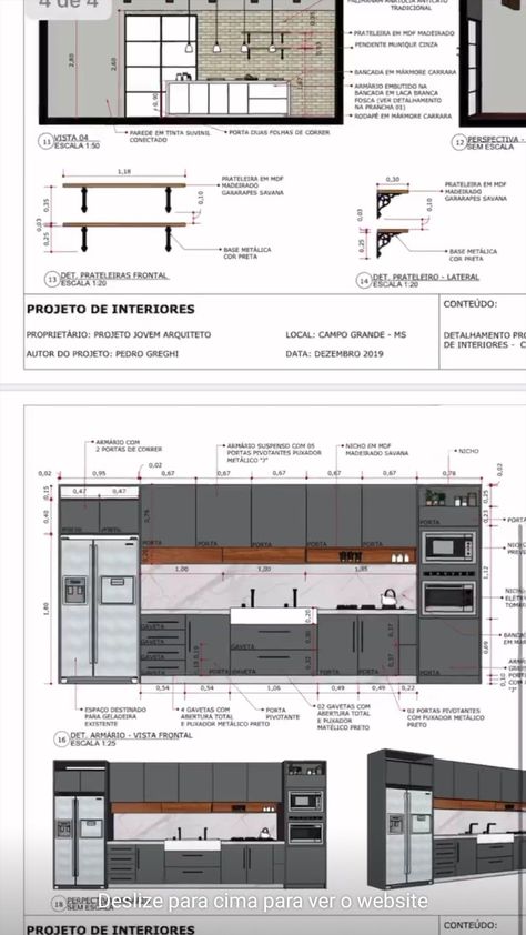 Asia Kitchen Design, Kitchen Details Drawing Interior Design, Shopdrawing Interior, Kitchen Details Drawing Cabinets, Kitchen Design Presentation, Kitchen Details Drawing, Kitchen Plans Layout With Dimensions, Full Height Wardrobe, 2023 Bathroom Remodel