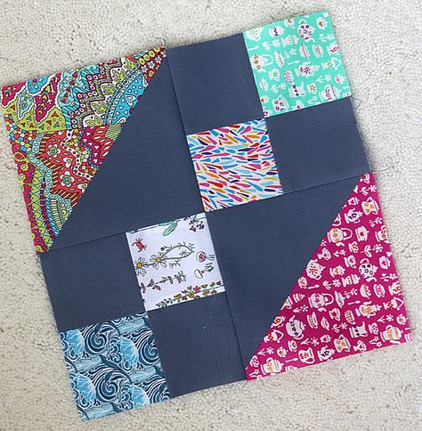 Jewel Box Quilt, Jacobs Ladder, Simple Quilt, Modern Quilt Blocks, Scrappy Quilt Patterns, Quilt Square Patterns, Half Square Triangle Quilts, Scrap Quilt Patterns, Quilt Tutorial