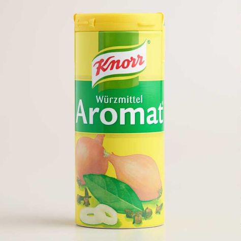 Knorr Aromat All Purpose Seasoning | World Market German Seasoning, Fish And Vegetables, Healthy Meat Recipes, Importance Of Food, Metabolism Boosting Foods, All Purpose Seasoning, Fanta Can, Candy Brands, Colorful Salads