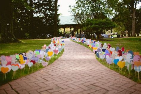 Heart Themed Wedding, Dinosaur Wedding, Wedding Reception Entrance, Reception Entrance, Rainbow Wedding, Wedding Entrance, Pennsylvania Wedding, Whimsical Wedding, Paper Hearts