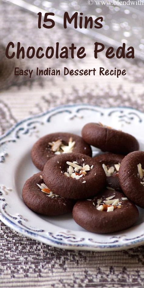 Easy Diwali Sweets, Easy Indian Dessert Recipes, Peda Recipe, Diwali Sweets Recipe, Easy Indian Dessert, Diwali Sweets, Diwali Food, Sweet Dishes Recipes, Indian Dessert Recipes