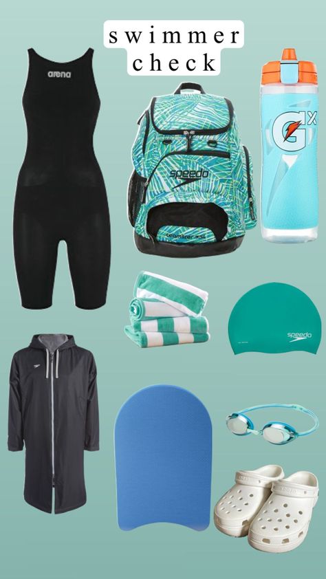 #swimmer #swimteam #swimsuit #swimwithme #swimmers #swimming #swim #swimmerfit #swimmercheck #chlorine Swimming Essentials, Competitive Swimming Pictures, Racing Suits Swimming, Swimming Pool Kits, Swimming Photos, Swimming Motivation, Swimming Pictures, Swimming Outfits, Swimming Gear