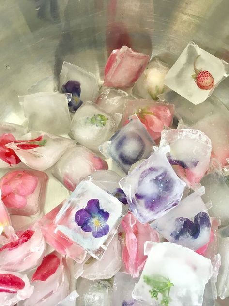 Flower Ice Cubes, Changes In Life, Fairy Tea Parties, Flower Ice, Fairy Garden Party, Birthday Dinner Party, Summer Garden Party, Garden Birthday, The Atelier