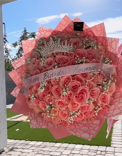 Extra Large Bouquet Of Flowers, Big Rose Bouquet, Big Flower Bouquet, Roses Bouquet Gift, Ribbon Flowers Bouquet, Birthday Flowers Bouquet, Pink Flower Bouquet, Luxury Flower Bouquets, Money Flowers