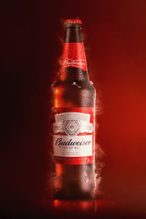 BUDWEISER on Behance Bud Beer, Beer Bottle Art, Beer Promotion, Vodka Labels, Social Media Specialist, Beer Table, Red Beer, Beer Pictures, Beer Ad