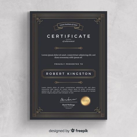 Certification Design, Certificate Design Inspiration, Certificate Of Merit, Card Template Free, Certificate Of Achievement Template, Certificate Design Template, Furniture Details Design, Certificate Of Appreciation, Certificate Of Achievement