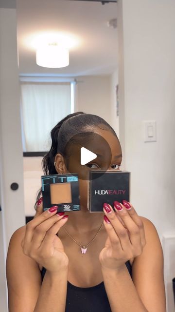 Shalom | Content Creator on Instagram: "How I achieve seamless/flawless under eye makeup.   ➡️Using a press powder before a setting powder has been the  biggest game changer for me and I will continue to scream it😂  @maybelline - New York Fit Me Matte Poreless Powder in Coconut (355)  @hudabeauty @hudabeautyshop Easy Bake Loose Baking & Setting Powder in Blondie  #oilyskin #makeuphack #hudabeauty #settingpowder #basemakeup #blackgirlmakeup #makeup #beauty #makeuphacks #makeuptips #grwm" Sasha Buttercup Setting Powder, Setting Powder For Black Women, Setting Powder Makeup, Maybelline Fit Me Powder, Fit Me Powder, Press Powder, Baking Makeup, Under Eye Makeup, Fit Me Matte And Poreless