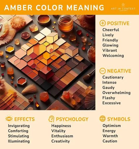 amber color meaning Amber Aesthetic Color, Amber Color Palette, Amber Aura, Amber Aesthetic, Psychology Symbol, Energizing Colors, Rgb Color Codes, Amber Resin, Color Meanings