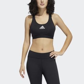 adidas Don't Rest Alphaskin Bra - Pink | adidas US Adidas Navy, Adidas Sports Bra, Medium Support Sports Bra, Barre Workout, Adidas Womens, Nike Lunar, Padded Sports Bra, Racerback Sports Bra, Pink Sports Bra