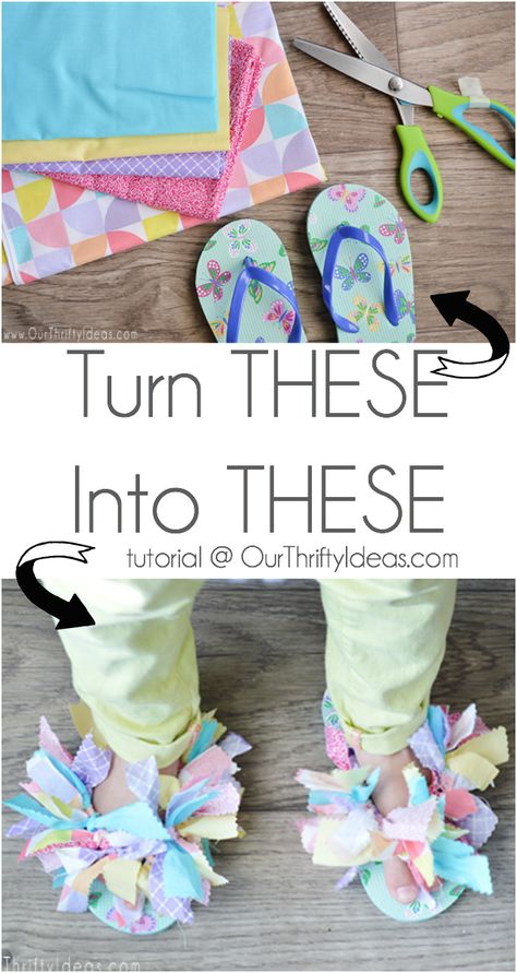 A fun tutorial on how to jazz up inexpensive flip flops with just some scrap fabric Fabric Flip Flops, Top Craft, Arty Ideas, Break The Rules, Being A Parent, Diy Pins, Best Craft, Blogs To Follow, Scrap Fabric