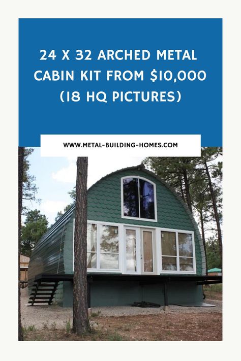 If you have a taste for unconventional living spaces, then the exceptional arched cabin kit is sure to catch your eye. Its striking design offers a perfect retreat for those seeking a break from traditional homes. The intriguing shape of this house speaks to individuality and creativity, appealing to those who appreciate distinctive aesthetics. Experience the allure of non-conformity with this remarkable living space that promises a unique lifestyle like no other. Arched Cabin, Double Glass Doors, Arch House, Wooden Dining Set, Vacation Cabin, Cabin Kits, Wooden Staircases, Corner Fireplace, Hosting Guests