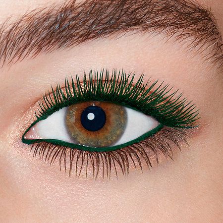 Purple Mascara, Green Mascara, Colored Mascara, Green Eyeliner, Blue Mascara, Performance Hairstyles, Ysl Beauty, Lip Art, Hazel Eyes