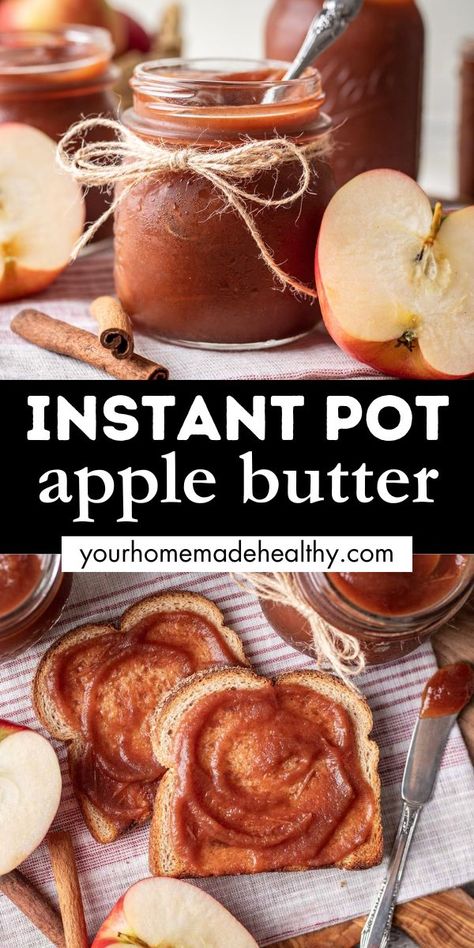 Instant pot apple butter in jars and spread on toast. Instant Pot Apple Butter, Apple Butter Recipe, Apple Orchards, Apple Slaw, Canned Apples, Sweet Butter, Honeycrisp Apples, Healthy Instant Pot Recipes, Easy Instant Pot Recipes