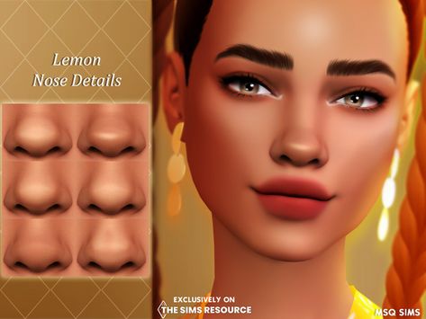 These Nose Details are available in 6 different swatches. Found in TSR Category 'Sims 4 Female Skin Details' Maxis Match Nose Preset, Cheek Preset Sims 4, Ts4 Nose Presets, S4cc Skin Details, Sims 4 Nose Cc, Sims4 Cc Skins, Sims4 Skin Details, Ts4 Skin Details, Sims 4 Cc Nose