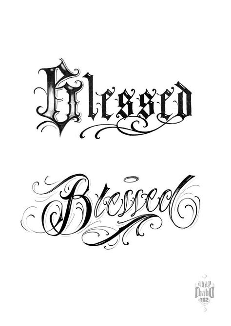 Download top free fonts for logos & branding! Best brush, script, & handwritten styles for commercial use. Click now! 🎇 God Ideas Tattoo, Truly Blessed Tattoo, Blessed Tattoo Design, Blessed Tattoo, Fonts For Logos, Top Free Fonts, Half Sleeve Tattoos Drawings, Tattoo Lettering Design, Tattoo Lettering Styles